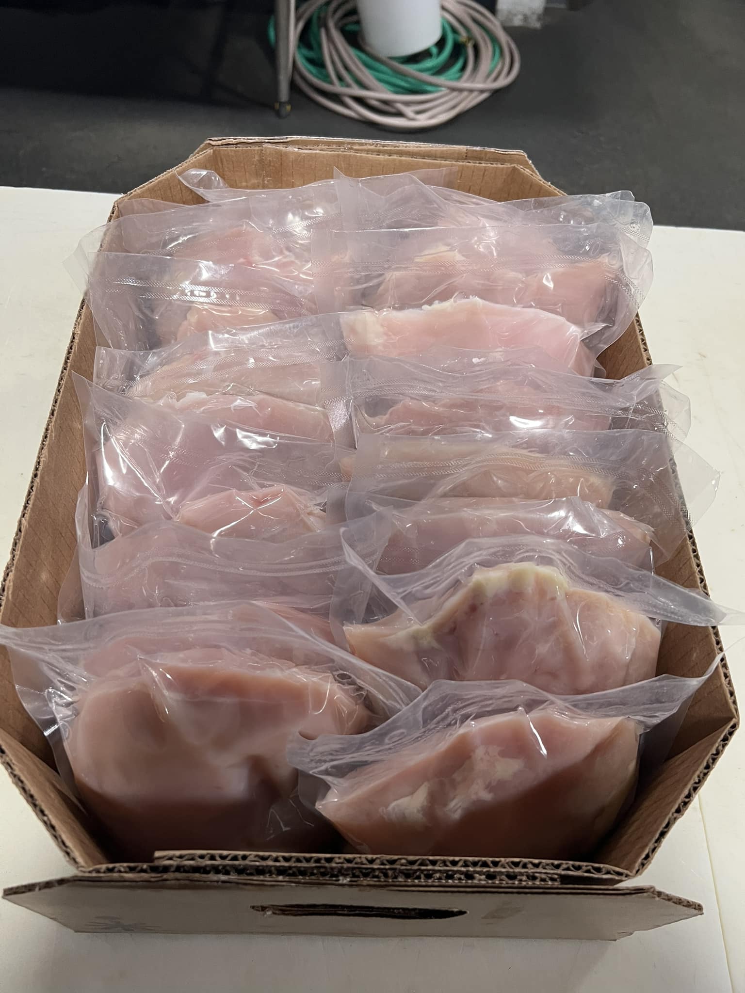 40 lbs case of Boneless Skinless Chicken Breast